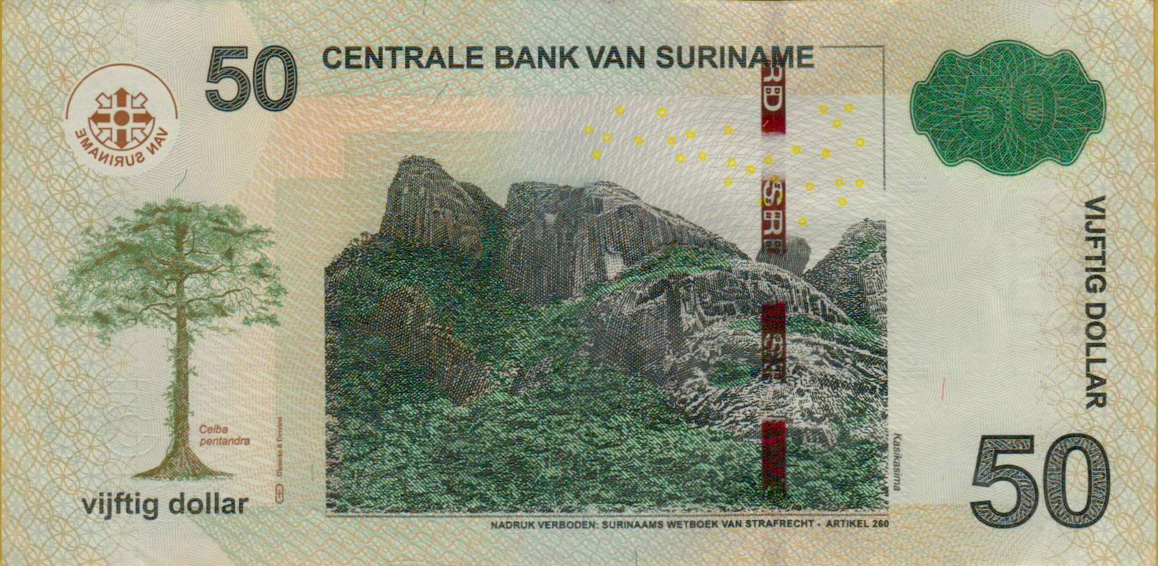 Suriname 50 2012 UNC P-165/b